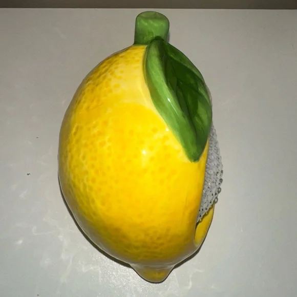 Ceramic Lemon Shape Sponge Holder for Kitchen Sink, Compact Sink Caddy - Picture 6 of 6